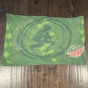 Mountain Dew pillow case respect the dew